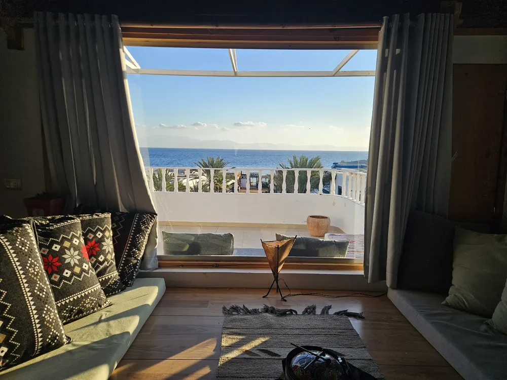 Bedouin living room view in Dahab