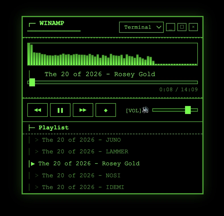 Winamp clone screenshot